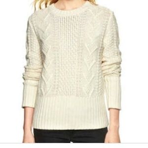 Gap || Cream Cable Knit Sweater 